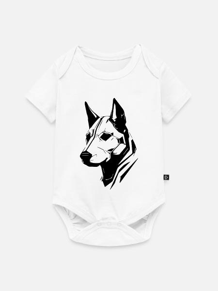 Dog dog - Baby Premium Kurzarmbody - Weiß