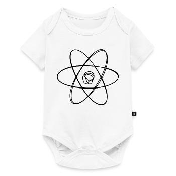 Atom handgezeichnet - Baby Premium Kurzarmbody - Weiß - Vorne