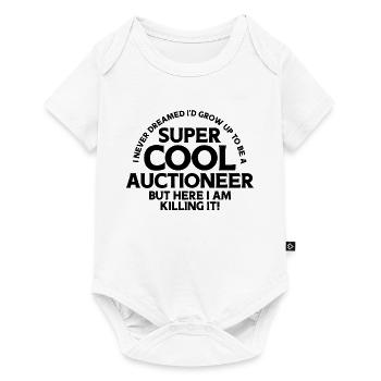 Auktion Auktionator - Baby Premium Kurzarmbody - Weiß - Vorne