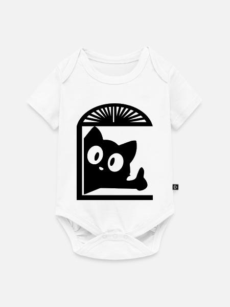Cat cat  - Baby Premium Kurzarmbody - Weiß