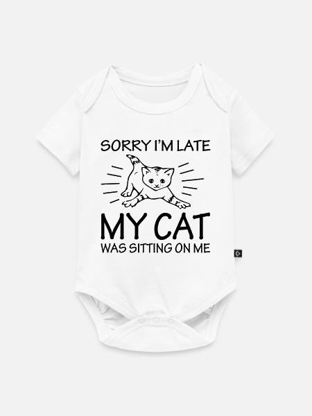 Cat cat - Baby Premium Kurzarmbody - Weiß