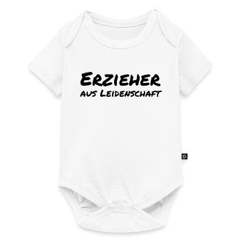 Erzieher aus Leidenschaft Kita Geschenk - Baby Premium Kurzarmbody - Weiß - Vorne