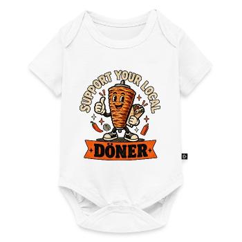 Support your local Döner - Baby Premium Kurzarmbody - Weiß - Vorne