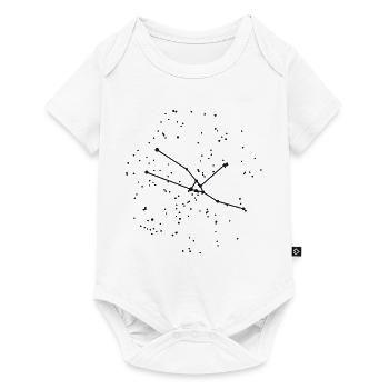 Sternzeichen Stier – das echte Sternbild - Baby Premium Kurzarmbody - Weiß - Vorne