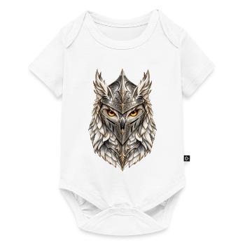 Silberhelm Kriegereule – Fantasy - Baby Premium Kurzarmbody - Weiß - Vorne