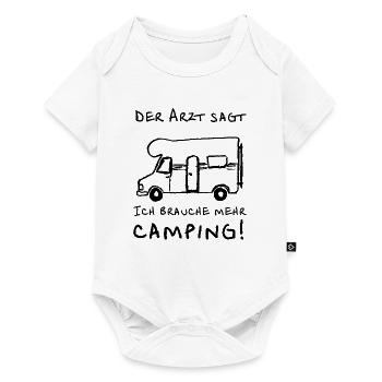 der arzt sagt wohnmobil - Baby Premium Kurzarmbody - Weiß - Vorne