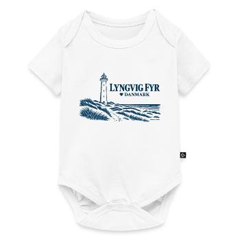 Lyngvig Fyr – Leuchtturm und Nordseeküste - Baby Premium Kurzarmbody - Weiß - Vorne