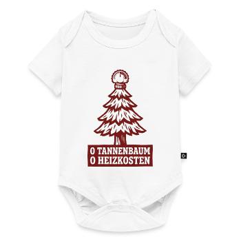 O Tannenbaum Heizkosten Shirt Winter Satire - Baby Premium Kurzarmbody - Weiß - Vorne