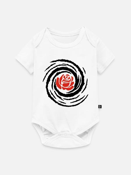Galaktisches Pink (Schwarz) - Baby Premium Kurzarmbody - Weiß
