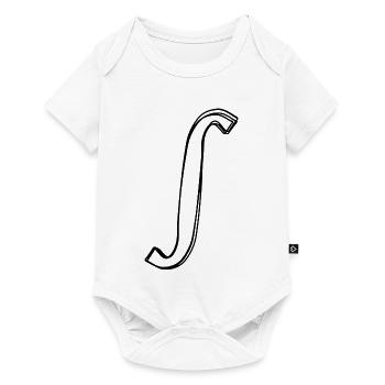 Integralzeichen handgezeichnet - Baby Premium Kurzarmbody - Weiß - Vorne