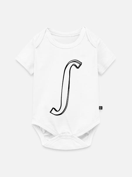 Integralzeichen handgezeichnet - Baby Premium Kurzarmbody - Weiß