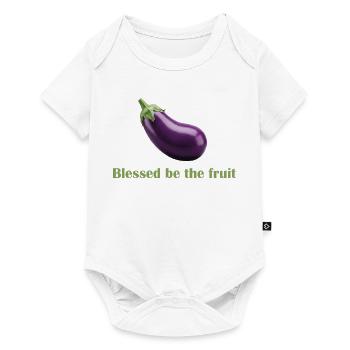 Gesegnet sei die Frucht – Spaß-Shirt! - Baby Premium Kurzarmbody - Weiß - Vorne