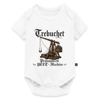 Trebuchet Yeet Machine Lustiges Mittelalter Fan  - Baby Premium Kurzarmbody - Weiß - Vorne