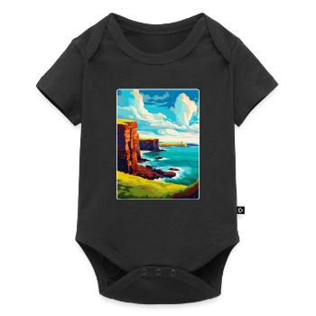Orkneyinseln Schottland Großbritannien Reise Poster Souvenir - Baby Premium Kurzarmbody - Schwarz - Vorne