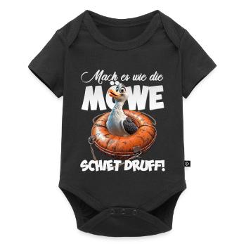 Mouette coquine #lovely toons - Body à manches courtes Premium Bébé - noir - Devant