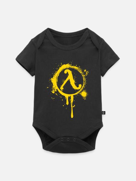 Halbwertszeit Widerstand Lambda-Symbol - Baby Premium Kurzarmbody - Schwarz