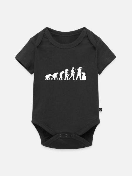 Evolution Schmied Mittelalter Amboss - Baby Premium Kurzarmbody - Schwarz
