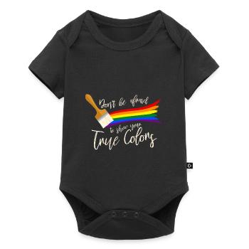 Gay Pride - Baby Premium Kurzarmbody - Schwarz - Vorne