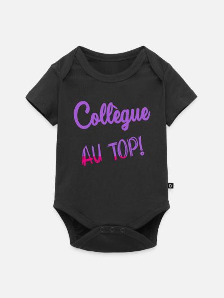 KOLLEGE - Baby Premium Kurzarmbody - Schwarz