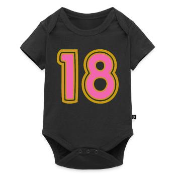 18. 18 YEARS OLD. 18th ANNIVERSARY - Baby Premium short-sleeve bodysuit - black - Front