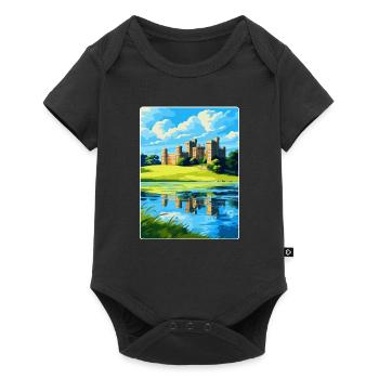 Leeds Castle England Uk Travel Poster Souvenir WPA - Baby Premium short-sleeve bodysuit - black - Front