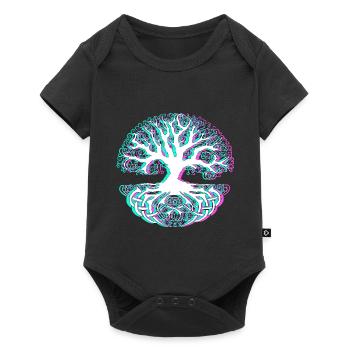 Baum - Baby Premium Kurzarmbody - Schwarz - Vorne