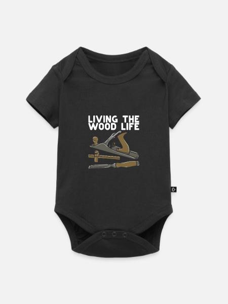 Holzarbeiter Holzverarbeitung - Baby Premium Kurzarmbody - Schwarz