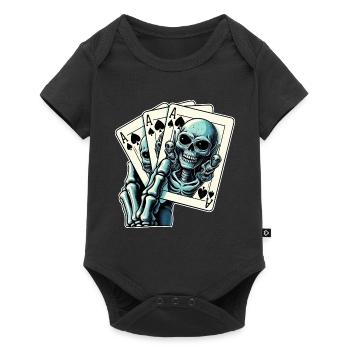 Jeu de cartes Alien - Body à manches courtes Premium Bébé - noir - Devant