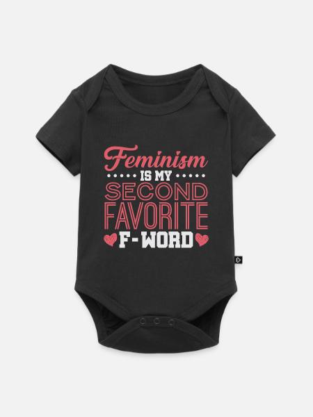 Feminismus - Baby Premium Kurzarmbody - Schwarz