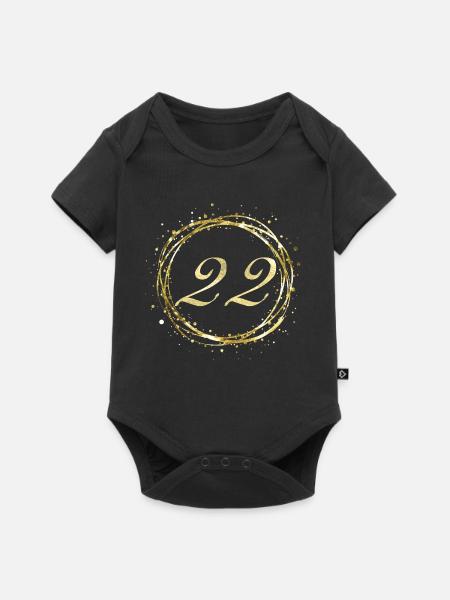22 - Baby Premium Kurzarmbody - Schwarz
