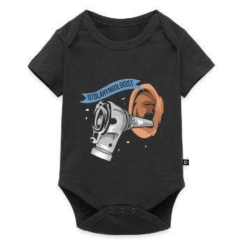 Erfahrener HNO Arzt Notaufnahme - Baby Premium Kurzarmbody - Schwarz - Vorne