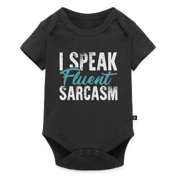 Sarkasmus - Baby Premium Kurzarmbody - Schwarz - Vorne