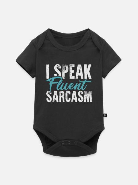 Sarkasmus - Baby Premium Kurzarmbody - Schwarz