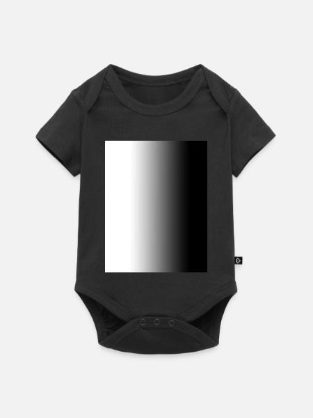 black and white - Baby Premium Kurzarmbody - Schwarz