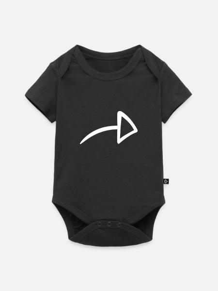 Pfeil nach rechts - Baby Premium Kurzarmbody - Schwarz