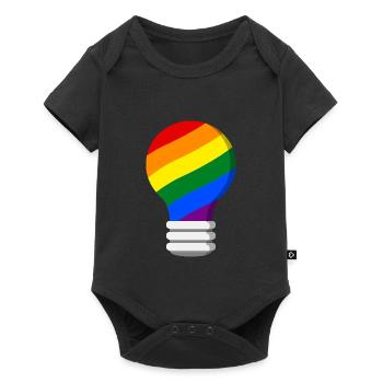 Gay Pride - Baby Premium Kurzarmbody - Schwarz - Vorne