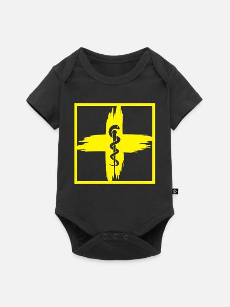 Sama Natter - Baby Premium Kurzarmbody - Schwarz