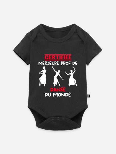 ZERTIFIZIERTER BESTER LEHRER - Baby Premium Kurzarmbody - Schwarz