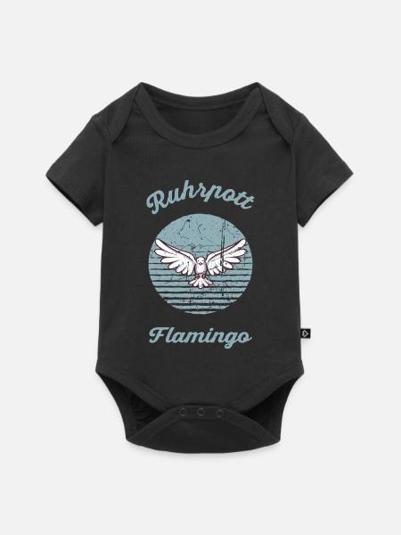 Ruhrpott Flamingo - Baby Premium Kurzarmbody - Schwarz