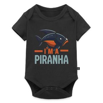 Ich bin ein Piranha-Sammler Aquarianer Aquaristik - Baby Premium Kurzarmbody - Schwarz - Vorne