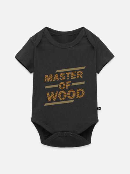Handfester Schreiner Werkzeugkiste - Baby Premium Kurzarmbody - Schwarz
