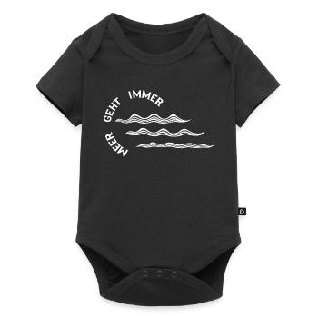 Meer geht immer - Baby Premium Kurzarmbody - Schwarz - Vorne
