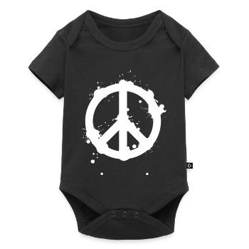Peace Splash Guerrilla Print Style - Baby Premium short-sleeve bodysuit - black - Front