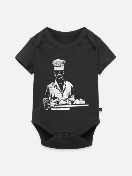 Verlockende Teigkunst Bäckermeister - Baby Premium Kurzarmbody - Schwarz