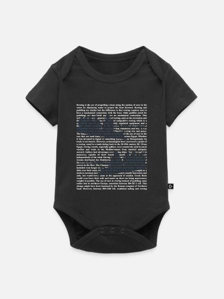 Schlagfertige Rudercrew Regatta - Baby Premium Kurzarmbody - Schwarz