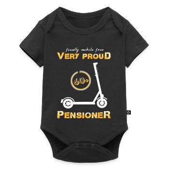 Rentner Rente mobil - Baby Premium Kurzarmbody - Schwarz - Vorne