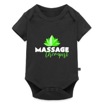 massage - Baby Premium short-sleeve bodysuit - black - Front