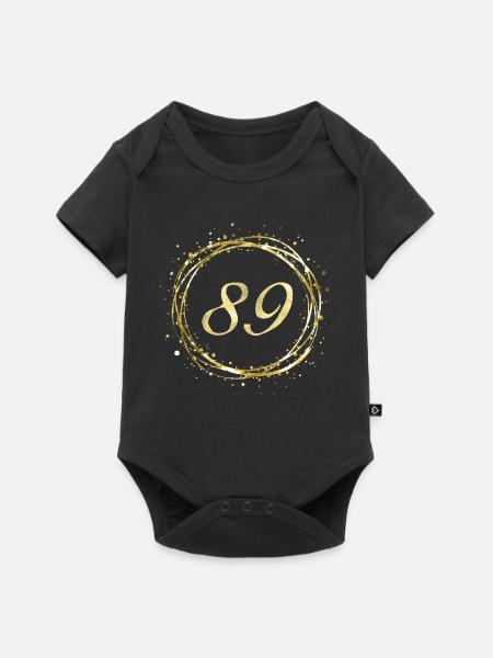 89 - Baby Premium Kurzarmbody - Schwarz