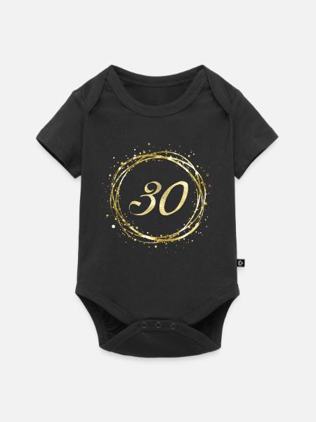 30 - Baby Premium Kurzarmbody - Schwarz