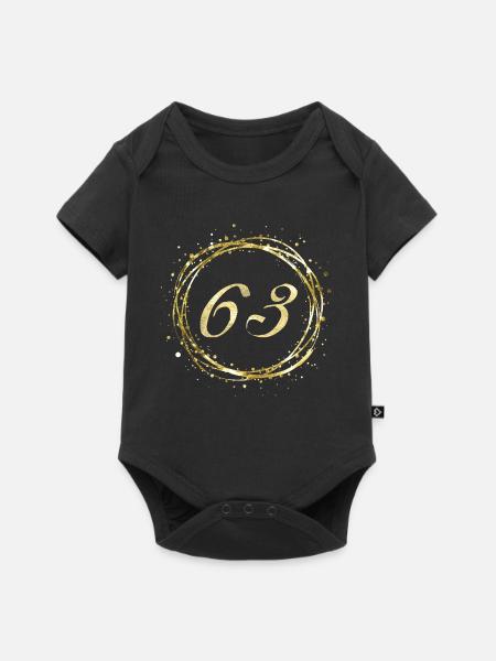 63 - Baby Premium Kurzarmbody - Schwarz
